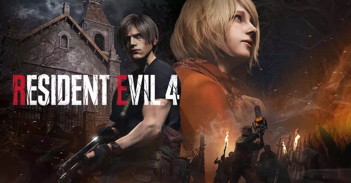 Resident Evil 4 key art final trailer Leon Ashley